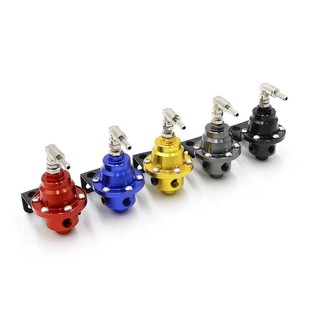 Car modification S-type adjustable metal fuel pressure regulating valve fuel booster with pressure gauge