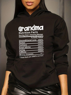 TM9011017 European and American hooded fleece sweater casual fashion autumn and winter cotton printing cross-border hot women's clothing