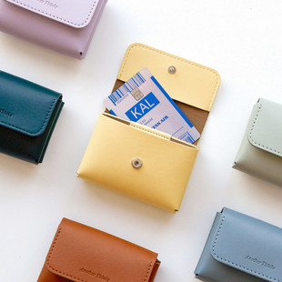 Factory direct Korean mini card bag coin bag change cash data cable headset storage bag compact card set