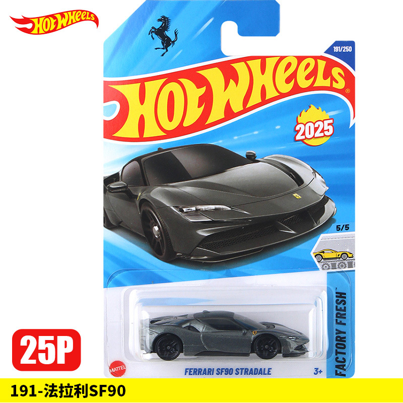 Hot Wheels Car 2025 Tesla McLaren Ford Mustang Optimus Prime qotishma avtomobil modeli Bolalar o'yinchoq mashinasi