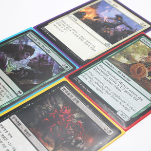 Factory direct PP color fine sand card film transparent frosted waterproof Game King magic card film