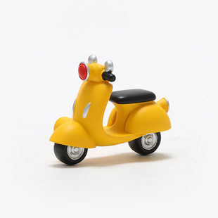 Yellow small motorcycle refrigerator magnet magnet 3D three-dimensional creative products gifts such as the heart