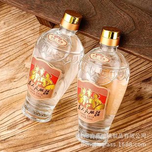 Wholesale one Jin wine bottle 500ml wine bottle household private order. High-grade glass white wine bottle with gift box