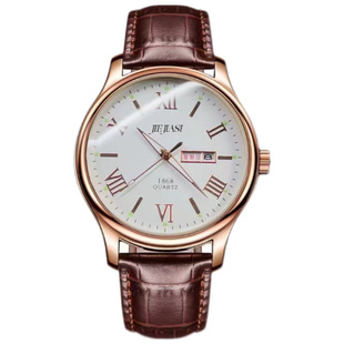 Jiejiashi new waterproof luminous double calendar men's watch ultra-thin quartz watch live popular one-piece delivery