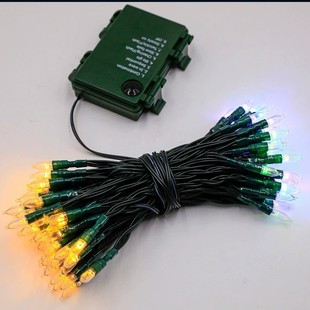 Led waterproof battery box light string tungsten glass string light festival wedding retro decorative color light string wholesale