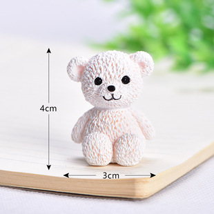 Teddy Bear Micro landscape diy bonsai decoration creative pvc plastic cute small animal decoration coffee yellow bear