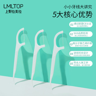 LMLTOP 100 шт. Зубная нить-палочка полимерная гладкая зубная нить-палочка одноразовая зубочистка Тонкая нить оптом SY001