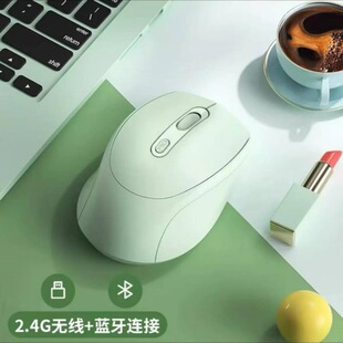 Bluetooth Wireless Mouse Quiet Charging Laptop Desktop Mouse Business Office Universal Mouse Portable Girl