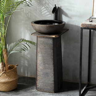 Courtyard Sink Washbasin Column Basin Washstand Basin Integrated Column Wash Basin Floor Type Washbasin Column Type