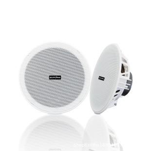 High-Quality Background Music 6inch Ceiling Speakers Bluetooth with Amplifier Ceiling Broadcast Full-Range Speaker Microphone