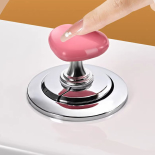 Practical toilet press color heart-shaped water tank toilet accessories creative cute universal press button