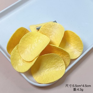 Micro Food Play Hairpin Cute Hamburger Potato Chips Fun Bangs Clip Duckbill Clip Selfie Side Clip Girls' Heart Hairpin Batch