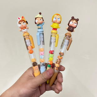Crying baby tears factory adorable grain string music black gel pen cute student pen creative fun pen