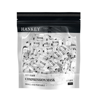 Hanji DIY compressed mask tablets 100 disposable mask paper hydrating non-woven candy invisible mask for delivery