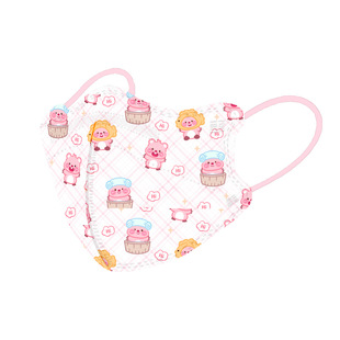 Kn95 Loopy для родителей и детей Little Beaver Lubi маска одноразовая Красивая осенне-зимняя теплая ветрозащитная детская взрослая