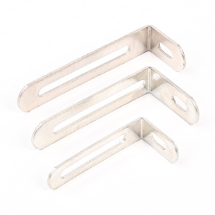 Long hole L-shaped right angle iron 90 degree laminate support bracket lengthened adjustable movable angle code furniture anti-tilt angle code