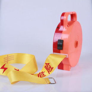 Warning belt disc telescopic traffic safety cordon disposable safety bulk 100 meters reflective isolation belt
