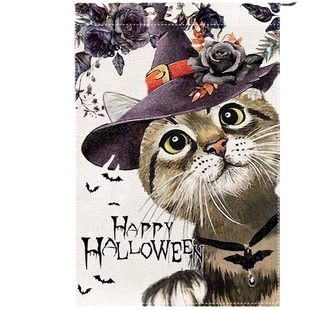 Cross Border Hot Sale Halloween Flag Ghost Pumpkin Skull Series Country City Yard Decoration Garden Flag