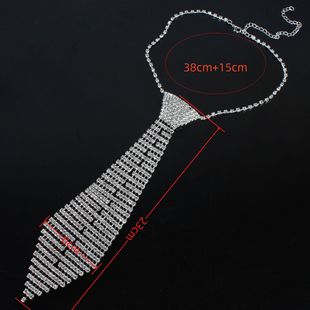 AliExpress горячая распродажа мода дамы длинные кисточки с галстуком ожерелье роскошные блестящие ожерелья со стразами для вечеринок ювелирные изделия оптом