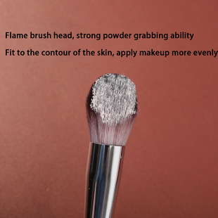 Large Super Soft No. 91 Full Face Powder Brush Makeup Honey Brush No. 90 Flame Brush Makeup Brush with Cover Foundation Brush