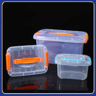 Plastic crisper microwave oven refrigerator storage box transparent fruit bento box with lid rectangular sealed box