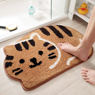 Dajiang Cat Style Home Bathroom Floor Mat Strong Absorbent Cartoon Animal Toilet Quick-drying Foot Mat Anti-slip Mat