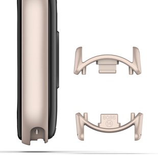 Holdmi для Mi Band 8 металлический разъем 12 мм/14 мм mitband8 яркий неметаллический порошок