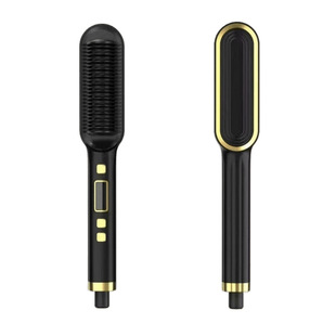 Cross-border hot-selling five-gear LCD display straight hair comb negative ion does not hurt hair straightener dry wet dual-purpose straight roll artifact