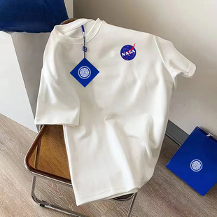300g Heavy American Cotton Short-sleeved T-shirt Summer Loose All-match Casual Trendy Top for Men and Women Couple Same