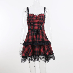 CC22121 Summer New Spice Girls Sexy Slim-Fit Short Dress Women's Fashion Elegant Strap Waist Dress Women's Clothing