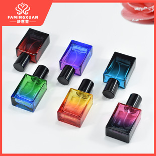 Faming Xuan split empty bottles glass bottles bulk perfume empty bottles 30ml colored glass spray perfume empty bottles