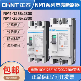 Nm1-2P Chint Molded Case Circuit Breaker Air Switch Nm1-125S 250S/2300G Two-Pole Molded Case Air Switch