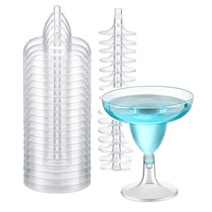 Disposable Plastic Goblet Champagne Glass Transparent Cocktail Glass Red Wine Glass Margarita Martini Glass
