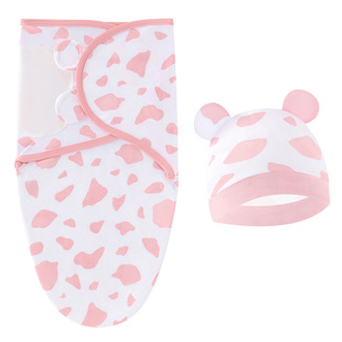 Cross-border e-commerce foreign trade Europe and the United States newborn baby baby spring silkworm sleeping bag with baby hat two-piece set