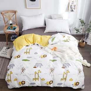 Cotton kindergarten quilt cover 120x 150cm cotton quilt cover single piece double 2.0 meters student single 150*210