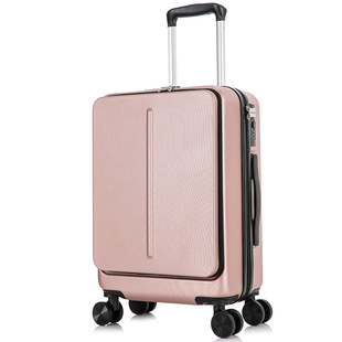 2021 New front opening trolley case women's luggage case 20-inch men's business boarding case luggage universal wheel