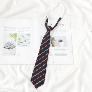 JK Uniform Department-Free Bow-Tie-Free Bachelor's Suit Shirt Lazy Tie-Free College Style Graduation School Uniform School Feeling
