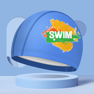 SOURCE manufacturer in stock adult solid color PU swimming cap fashion Simple unisex waterproof coating cap swimming cap wholesale