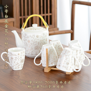 Ceramic Water Kettle Cold Water Kettle Teapot Home Summer Large Cold Water Kettle Capacity Glass Water Resistant High Temperature