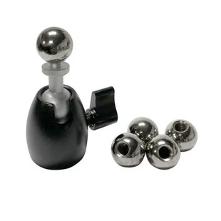 17mm diameter ball turn 1/4 screw hole ball hole mobile phone clamp flat clamp universal arm metal adapter steel ball head