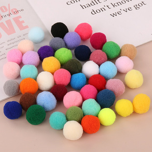 Cross-border color high-elastic hair ball diy handmade high-elastic Macaron small hair ball accessories polyester hair pompom