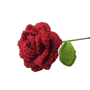 Wool Rose Finished Hand-woven Eternal Flower Home Decorations Valentine's Day Tanabata Teacher's Day