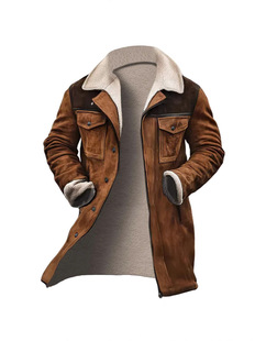 Foreign trade autumn and winter Europe and the United States men's new coat windbreaker coat warm cross-border independent station