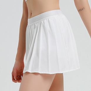 Cross-border pleated tennis skirt women's outdoor tennis clothing yoga fitness badminton clothing running sports skirt wholesale