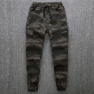 Men's Pants Casual Pants Pencil Pants Stretch Camouflage Pants Autumn Pants Cropped ins Cargo Pants Pure Cotton Bundle Spring
