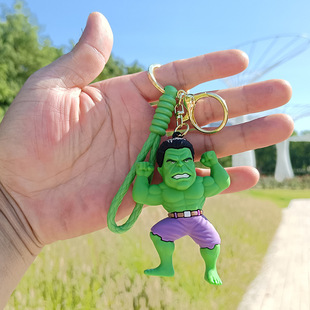 Cross-border cross-dressing Avenger series dripping key chain couple car bag Spider Man key pendant small gift