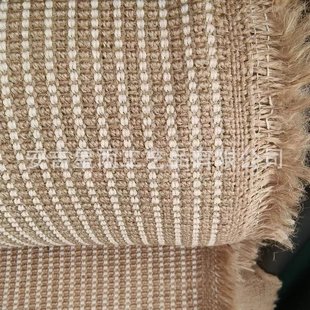 Spot supply cotton and linen concave-convex cloth thickened jute shoe material pet dog hoarse linen handicraft decorative linen