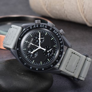 2024 Foreign Trade Men's Oujia Rubber Case 6-Pin Super Luminous Quartz Watch Factory Wholesale One Piece Dropshipping