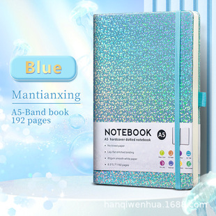 A5 strap book foreign trade cross-border notebook custom printable logo notebook B5 business office notebook PU leather