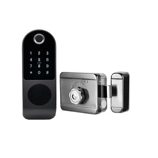 ✅ Wholesale Old-Fashioned Iron Door Fingerprint Lock Household Anti-Theft Door Swipe Lock Password Lock Unit Door Electronic Control Lock Can Be Added